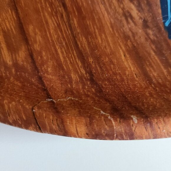 Hand painted parrot wooden tray. - Picture 5 of 6